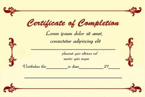 Education certificate